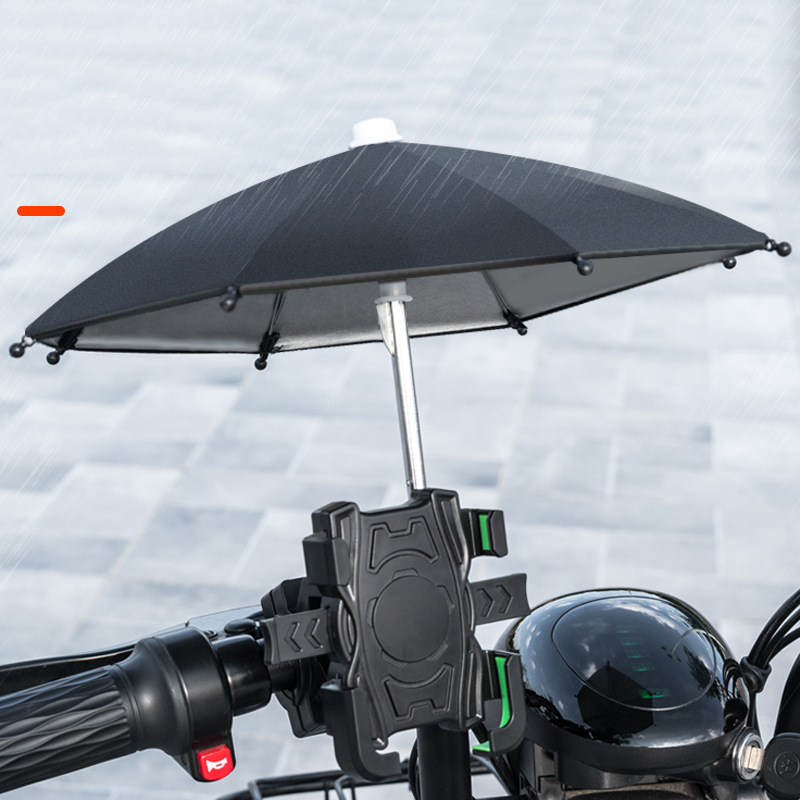 Gía Đỡ Điện Thoại Xe Máy HT507 Kèm Dù Che Nắng Mua Kẹp Chắc Chắn