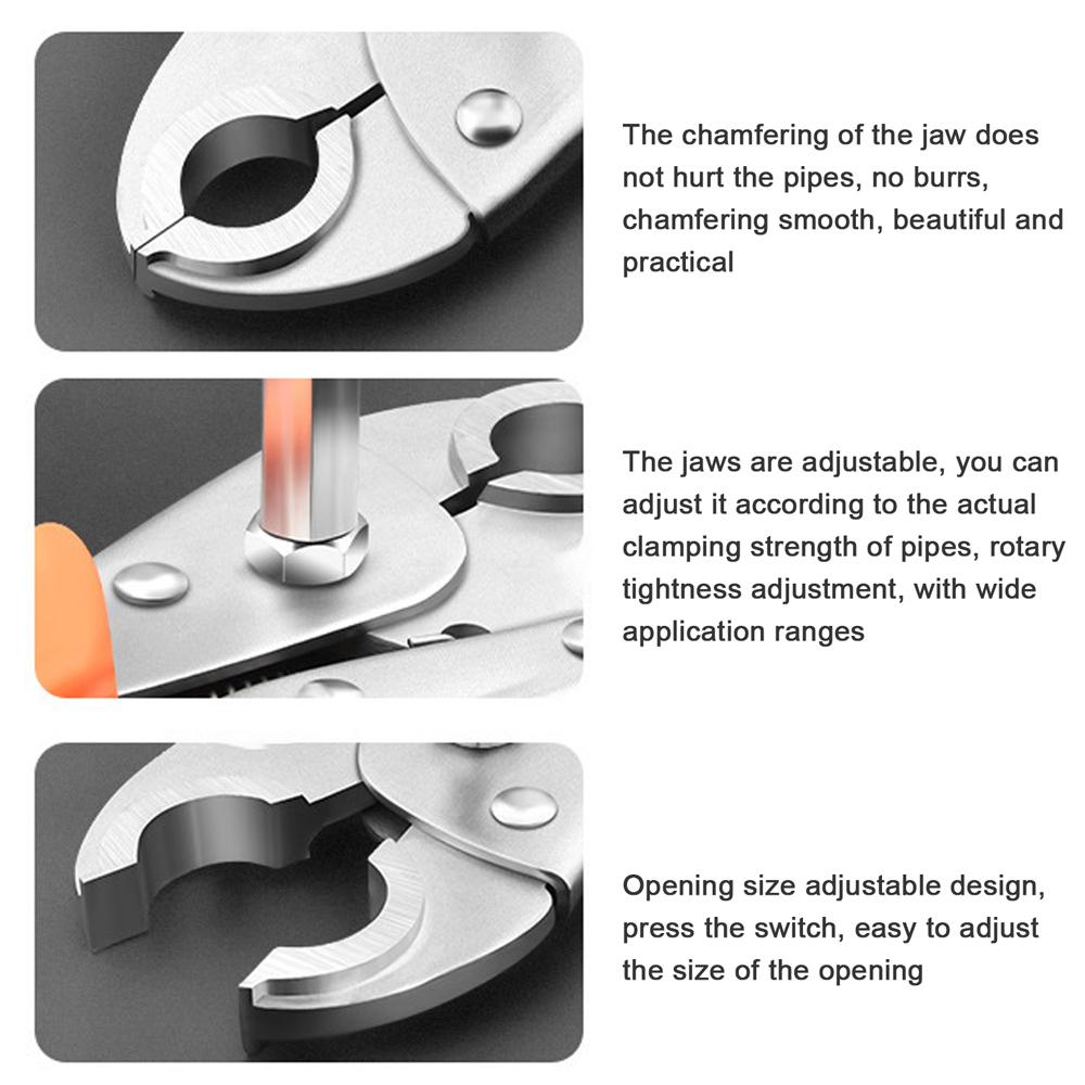 Multifunctional Pipes Steel Clamping Pliers Floor Heating Pipes Quick Installation Removal Tool Special Floor Heating Repairing Tools