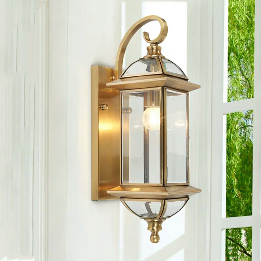 Đèn vách tiền sảnh Đồng nguyên chất 0606