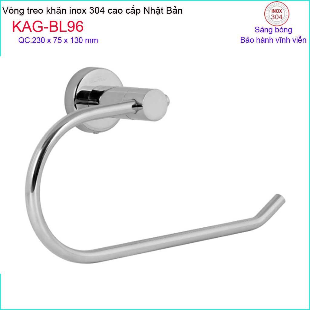 Vòng treo khăn Inox Kace, Vòi treo khăn tắm Inox SUS304 Nhật Bản