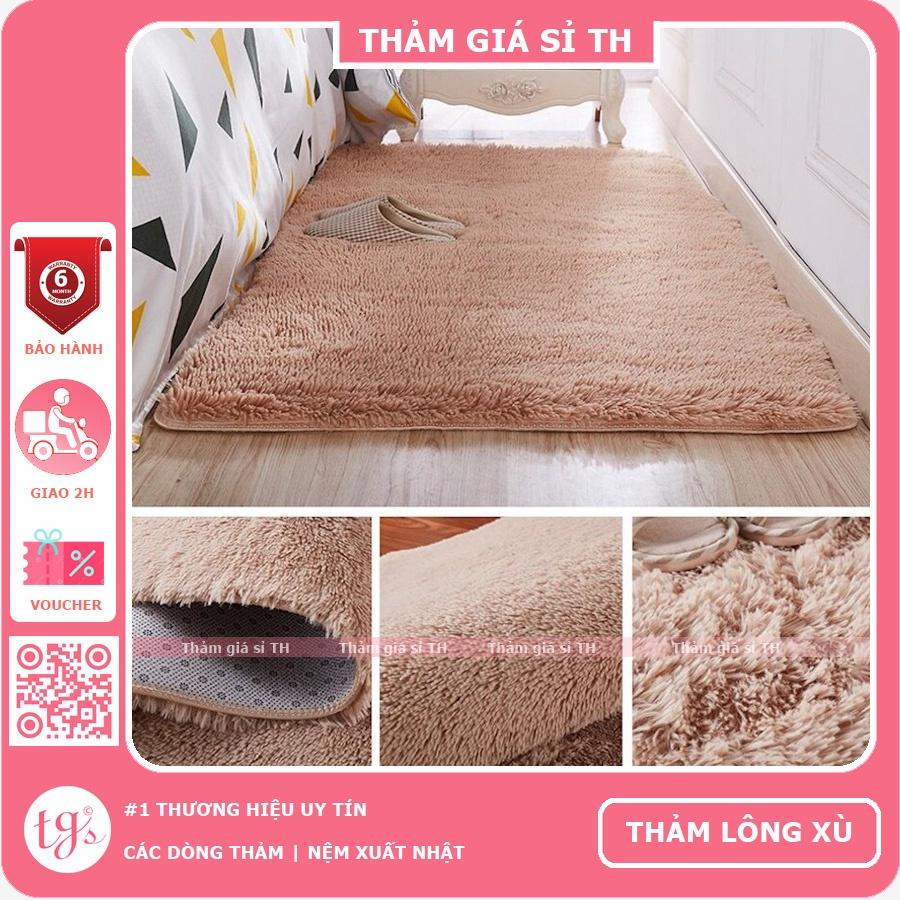 Thảm Lông Xù Màu Be | 100x160cm | Thảm Trang Trí Phòng Khách - Phòng Ngủ - Thảm Trải Sofa - Thảm Dành Cho Bé