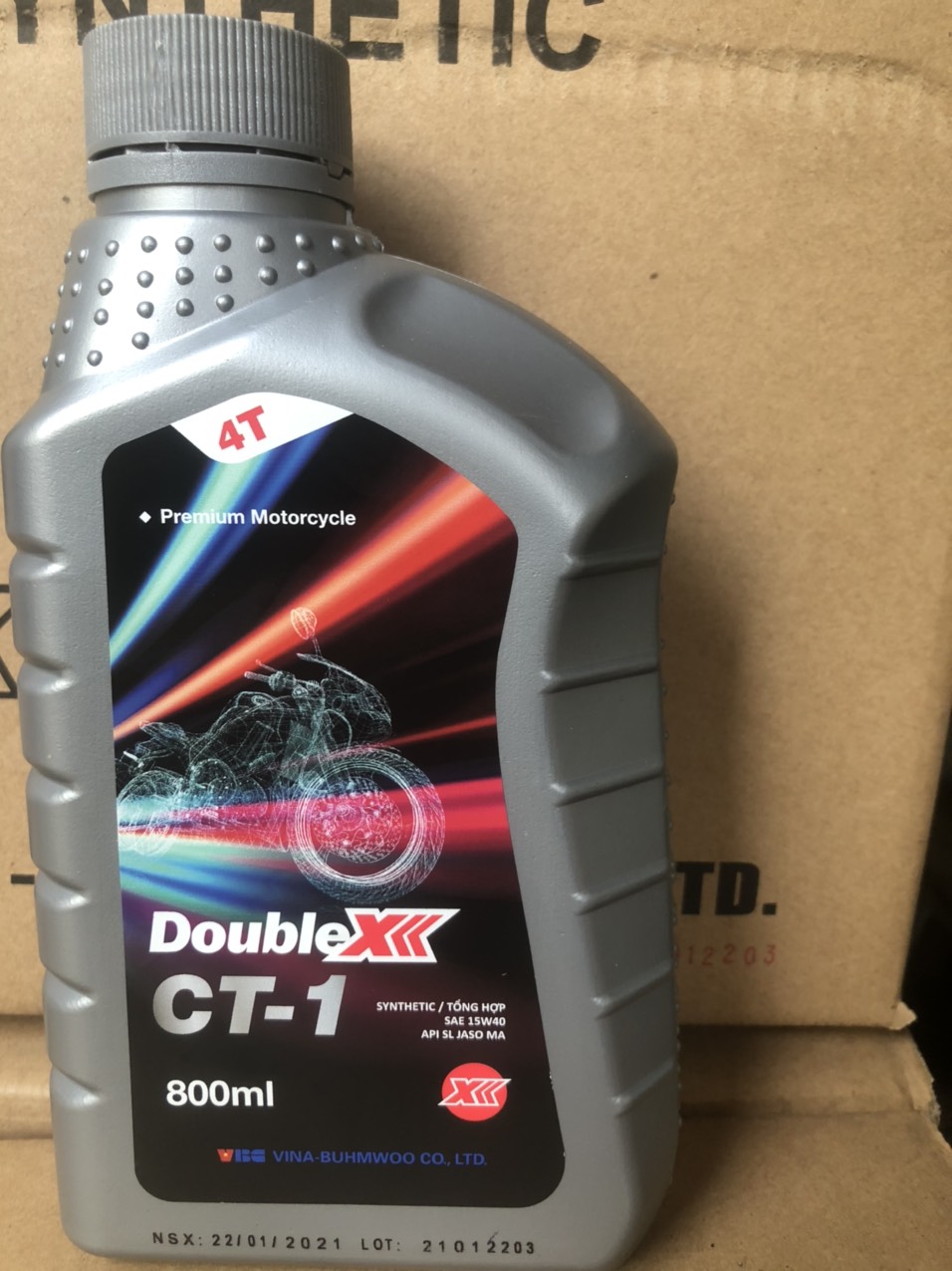 Dầu nhớt xe số DOUBLE X CT-115W40, Dầu nhớt bán tổng hợp 4T