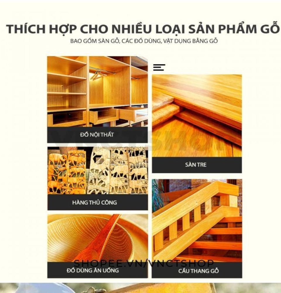 Sáp ong đánh bóng đồ gỗ tặng kèm 1 khăn lau đa năng