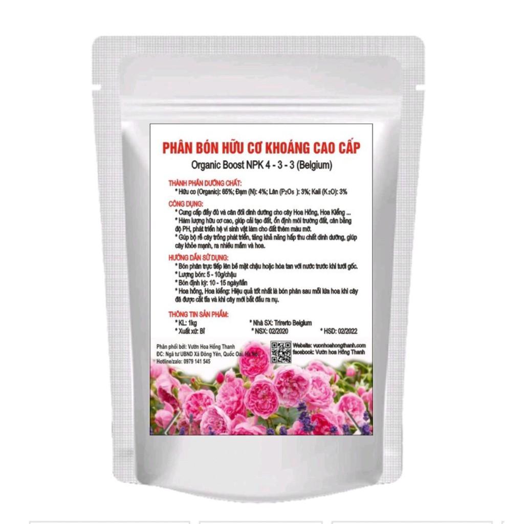 Combo 5 kg Phân bón hữu cơ Khoáng cao cấp cho hoa hồng