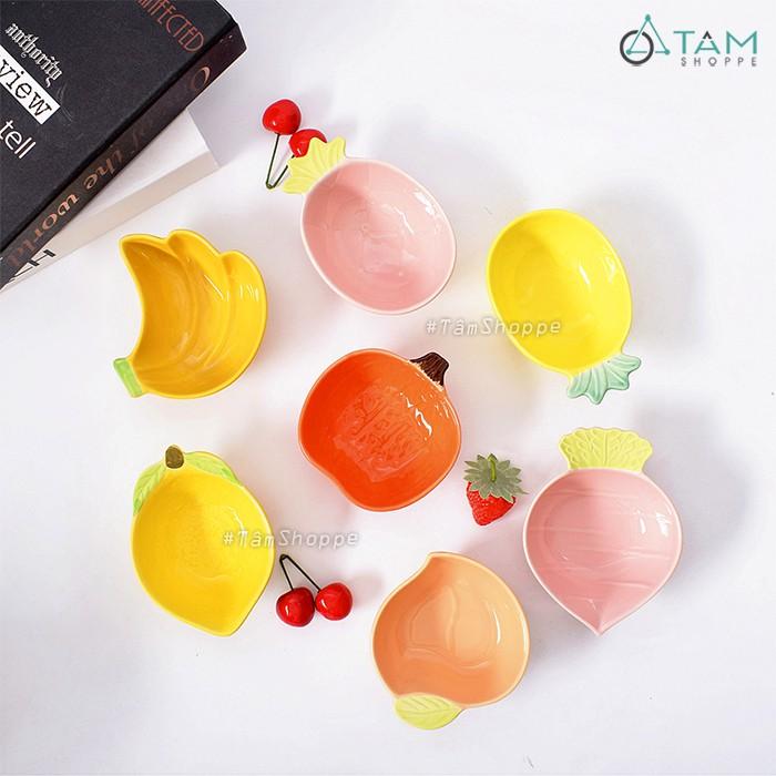 Bát ăn dặm cho bé bằng gốm hình rau củ quả dễ thương
