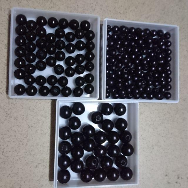Hạt xâu vòng đen các cỡ (100 g)