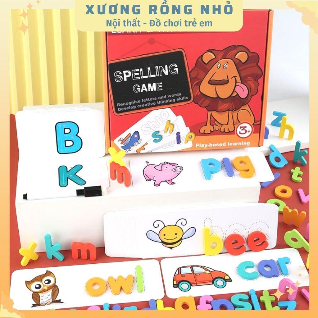 Spelling game - Trò chơi đánh vần ghép từ vựng tiếng Anh (Flashcard có kèm Bút viết)