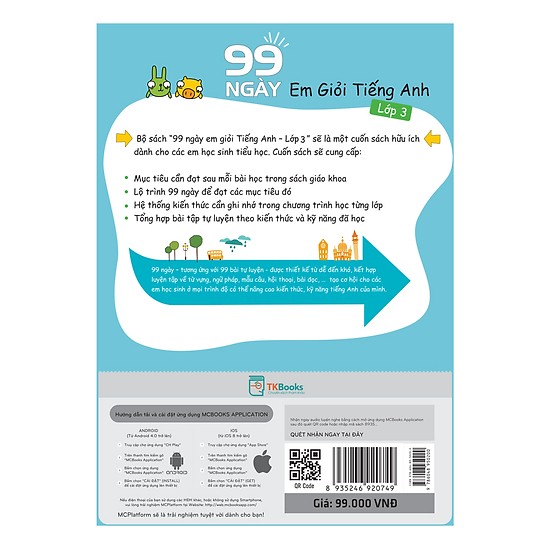 99 Ngày Em Giỏi Tiếng Anh Lớp 3 (Tặng kèm Bookmark PL)