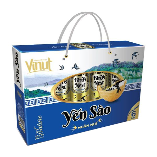 Khay 24 Lon Nước Yến Ngân Nhĩ Vinut 250ml