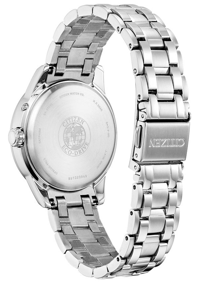 Đồng Hồ Nữ Citizen Dây Thép Không Gỉ FC8001-87D - Mặt Xà Cừ (Sapphire)