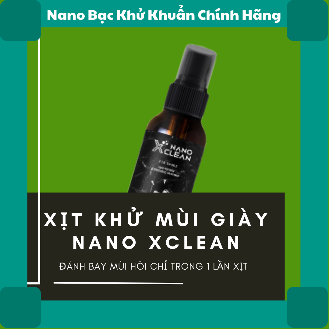 Chai xịt khử mùi giày Nano Xclean 50 ML