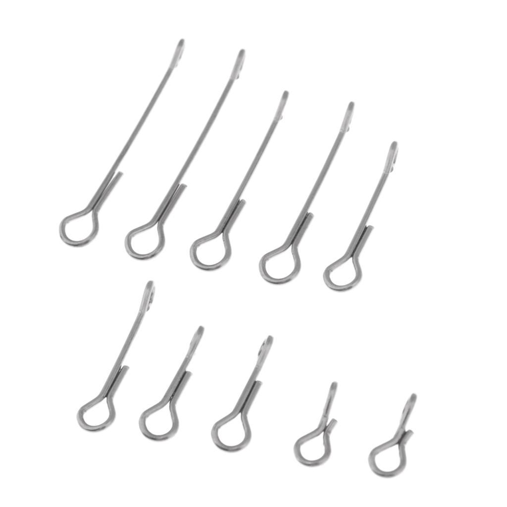10pcs/set Skull Articulated Shank Spine for Fly Tying