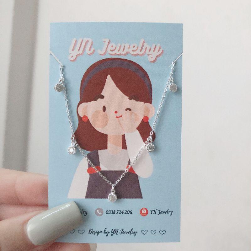 Lắc tay bạc đính đá cao cấp YN JEWELRY SL