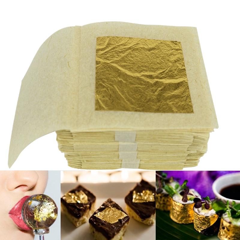 Lá Dát Vàng 24K Phủ Bánh - Làm Kem - Lá Vàng Chuyên Cho Thực phẩm
