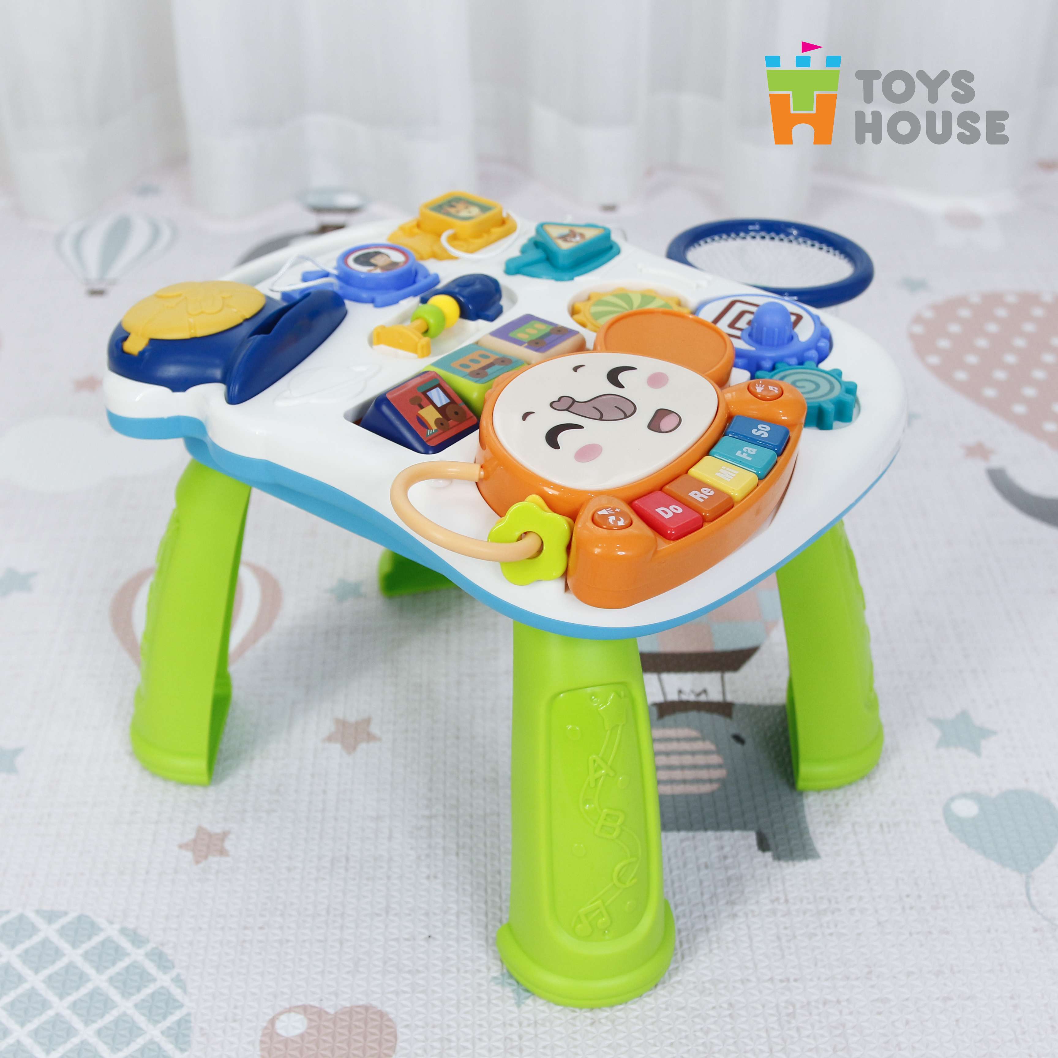 Bàn chơi đa năng có nhạc kiêm xe tập đi 2 trong 1 Toyshouse N6038 - người bạn đồng hành thân thiết của bé