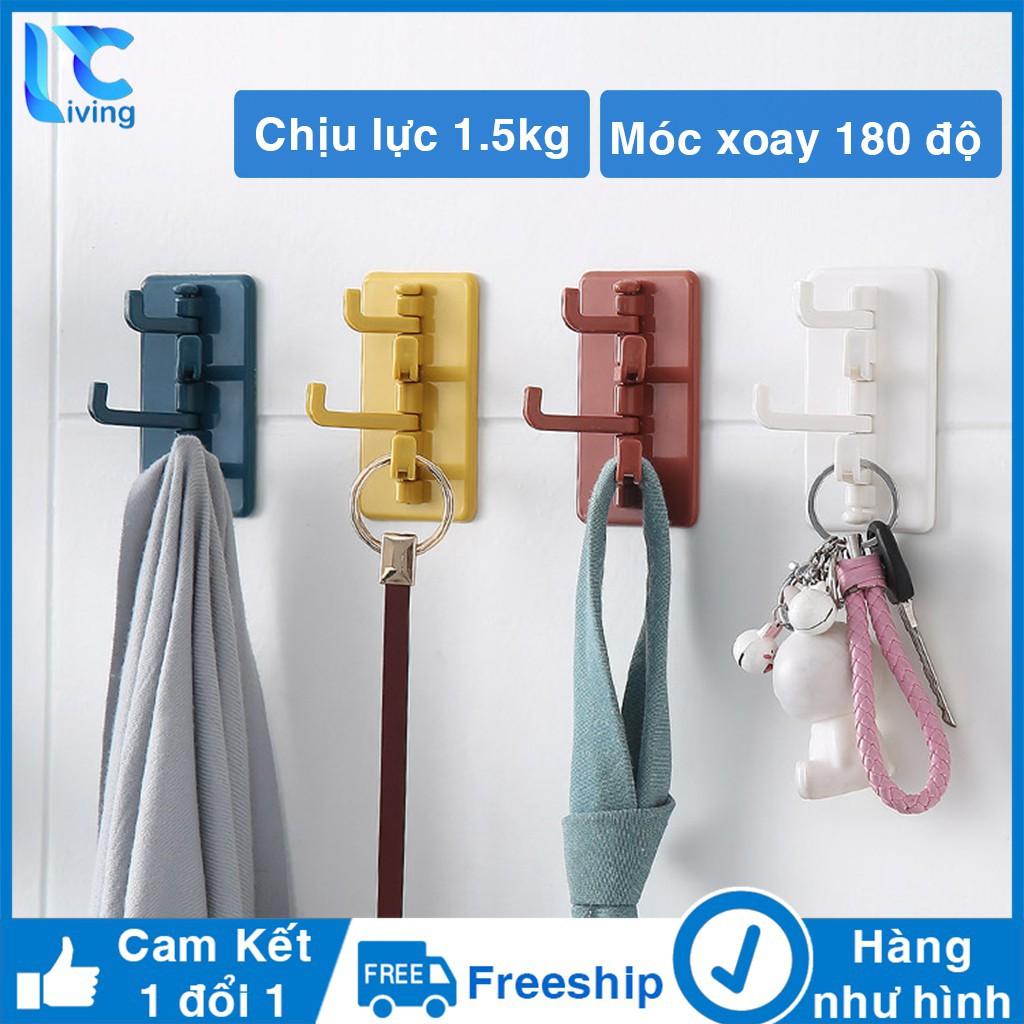 Móc treo cường lực 4 nhánh xoay tiện dụng cho gia đình