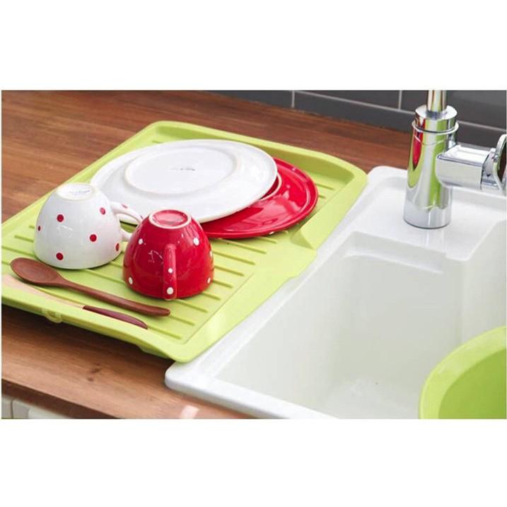Tấm nhựa kê chén bát, dụng cụ để ráo nước rau củ quả - Home and Garden