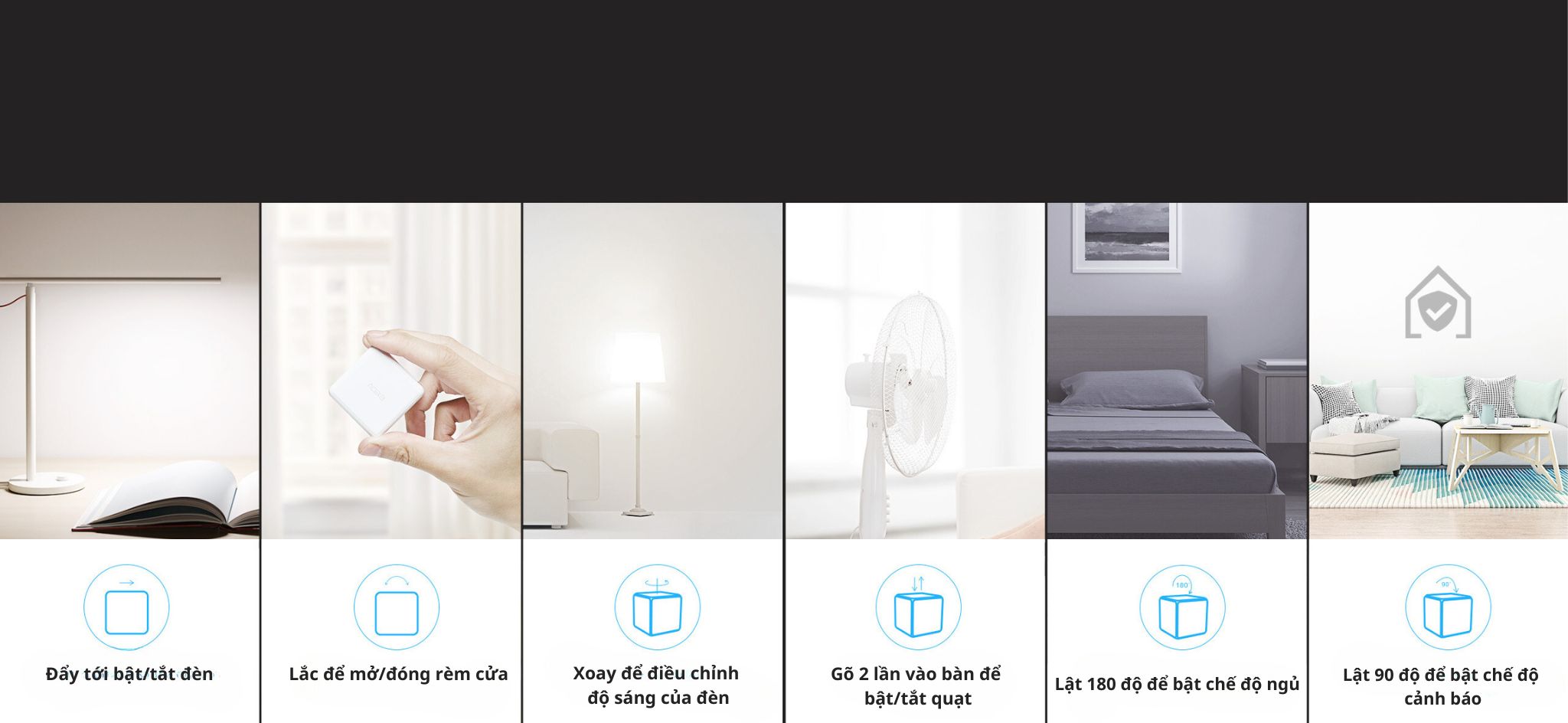 Thiết Bị Điều Khiển Thông Minh Hình Khối Aqara Cube T1 Pro/Cube MFKZQ01LM Cần Hub Homekit Nhỏ Gọn BH 12 Tháng Hàng Chính Hãng