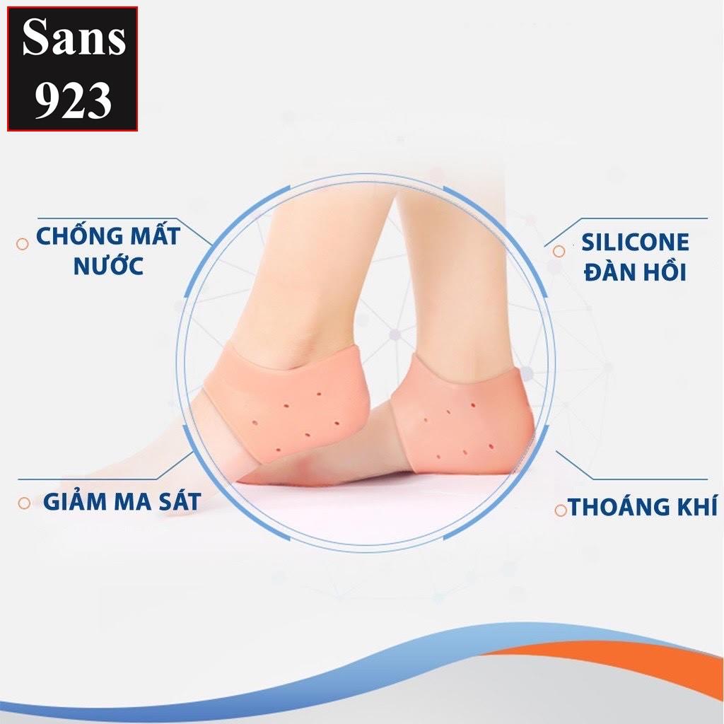 Miếng Lót Gót Chân Cao Su Mềm Bảo Vệ Chân - Cặp Lót Gót Chân Silicon Êm Ái Sans923