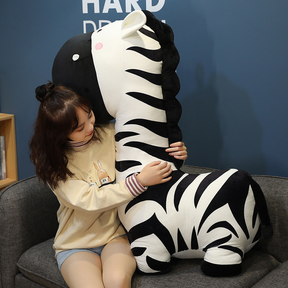 Hoạt Hình Ngựa Ngựa Con Thú Nhồi Bông Món Đồ Chơi Đáng Yêu Đáng Ôm Gối Ngủ Sang Trọng Đồ Chơi Ngựa Vằn Búp Trẻ Em Quà Tặng Sinh Nhật