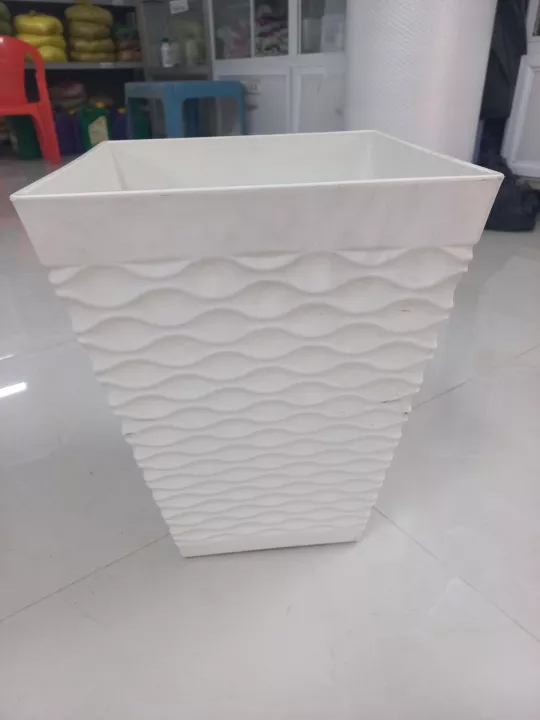 Chậu vuông viền mắt lưới 330x410x200