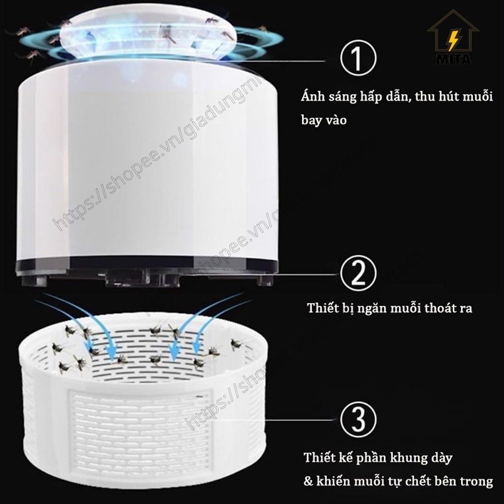 Đèn bắt muỗi thông minh, công nghệ Led UV, ăn toàn, không độc hại