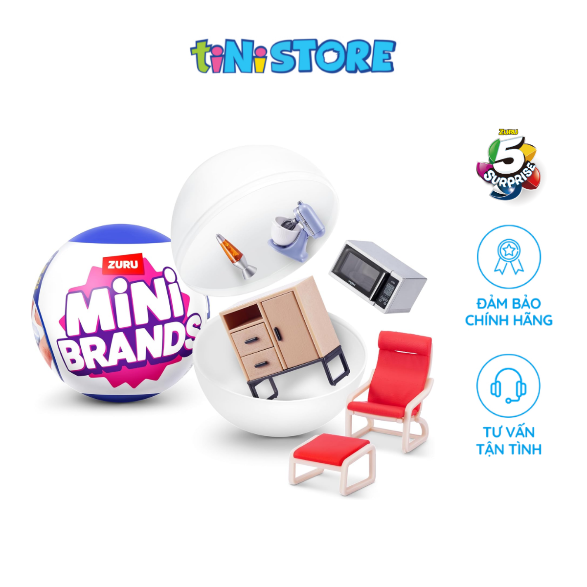 Đồ Chơi Trứng Sưu Tập Zuru Home Mini Brands 5 Surprise S1 77555GQ1