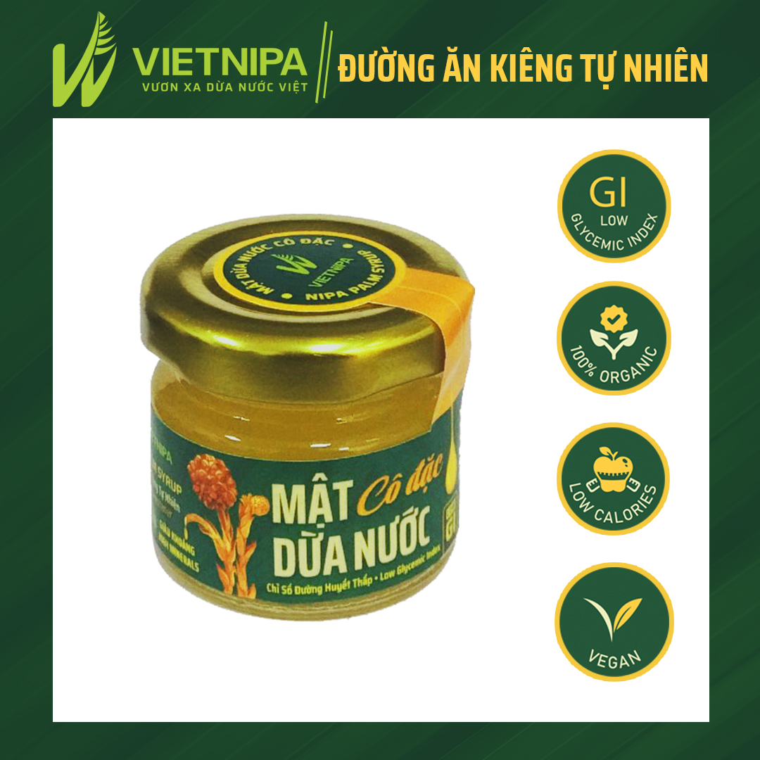 Combo 5 hủ Mật dừa nước Vietnipa 25gr