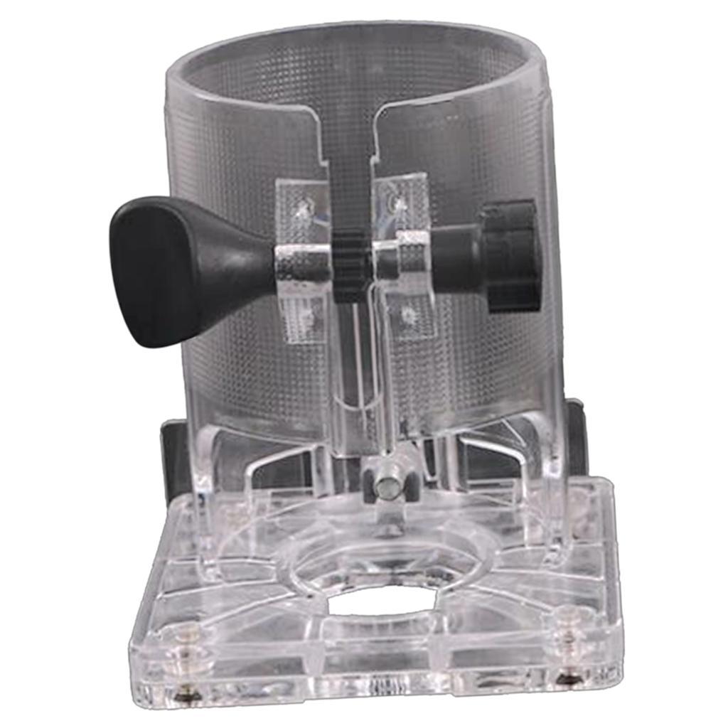 2x Woodworking Trimmer Router Base Electric Trimming Machine PC Plastic w/ Knobs