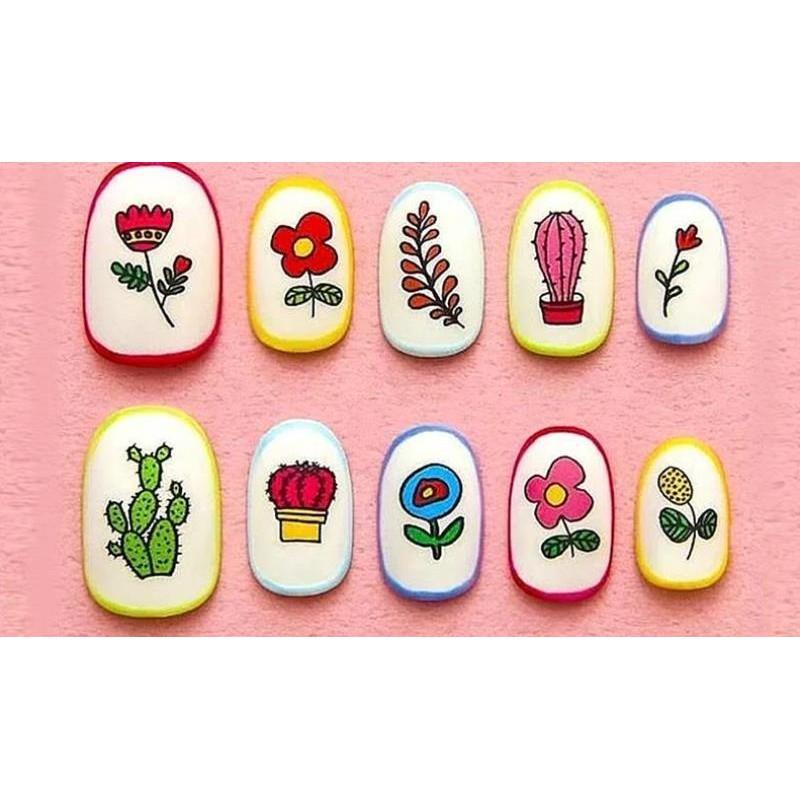 Sticker nails - hình dán móng 3D hoa