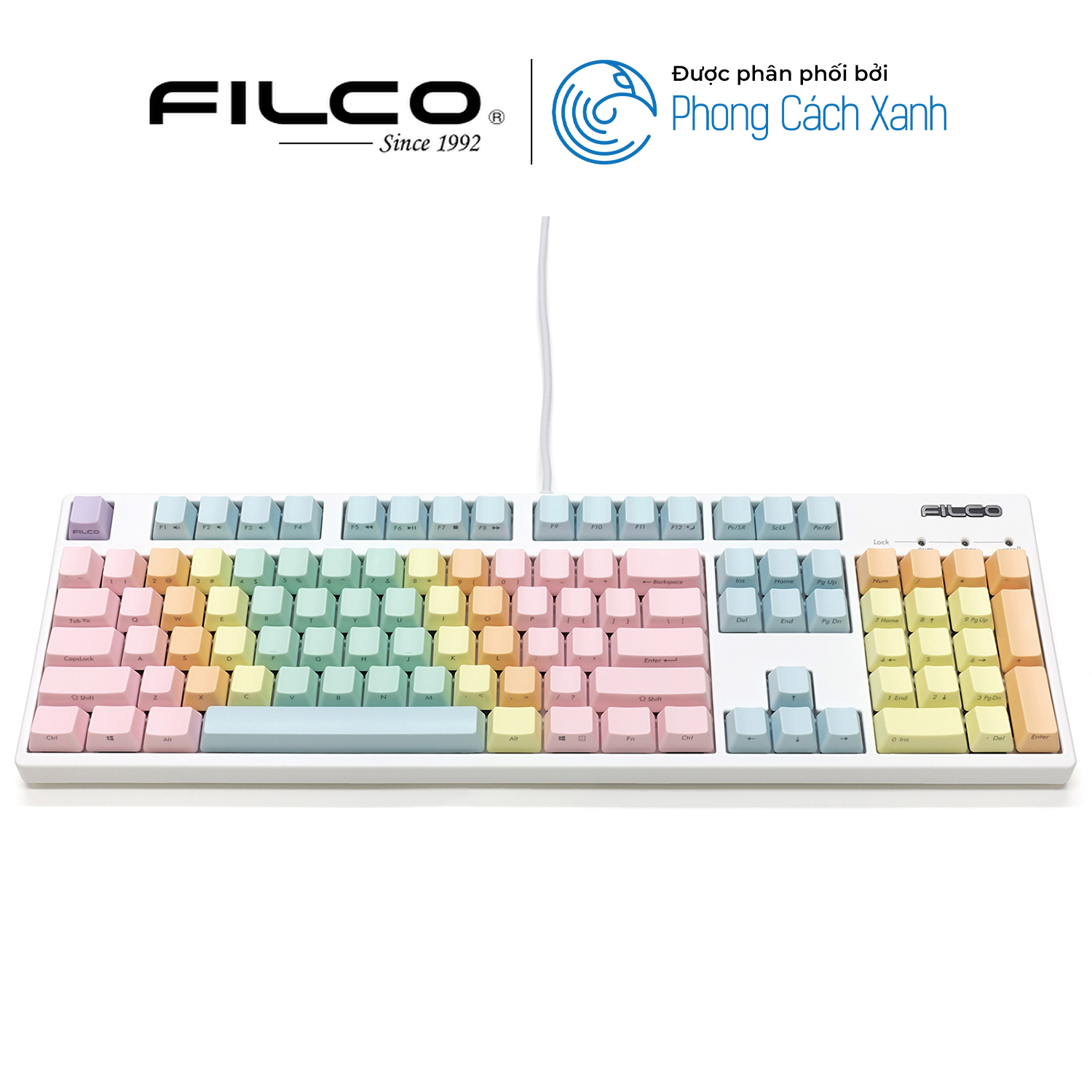 Bộ keycap Filco Macaron 104 phím - Chữ Ninja - Hàng Chính Hãng