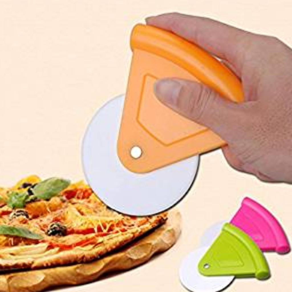 Stainless Steel Cake Pizza Pastry Cutter Wheel Slicer Blade Knives Tool