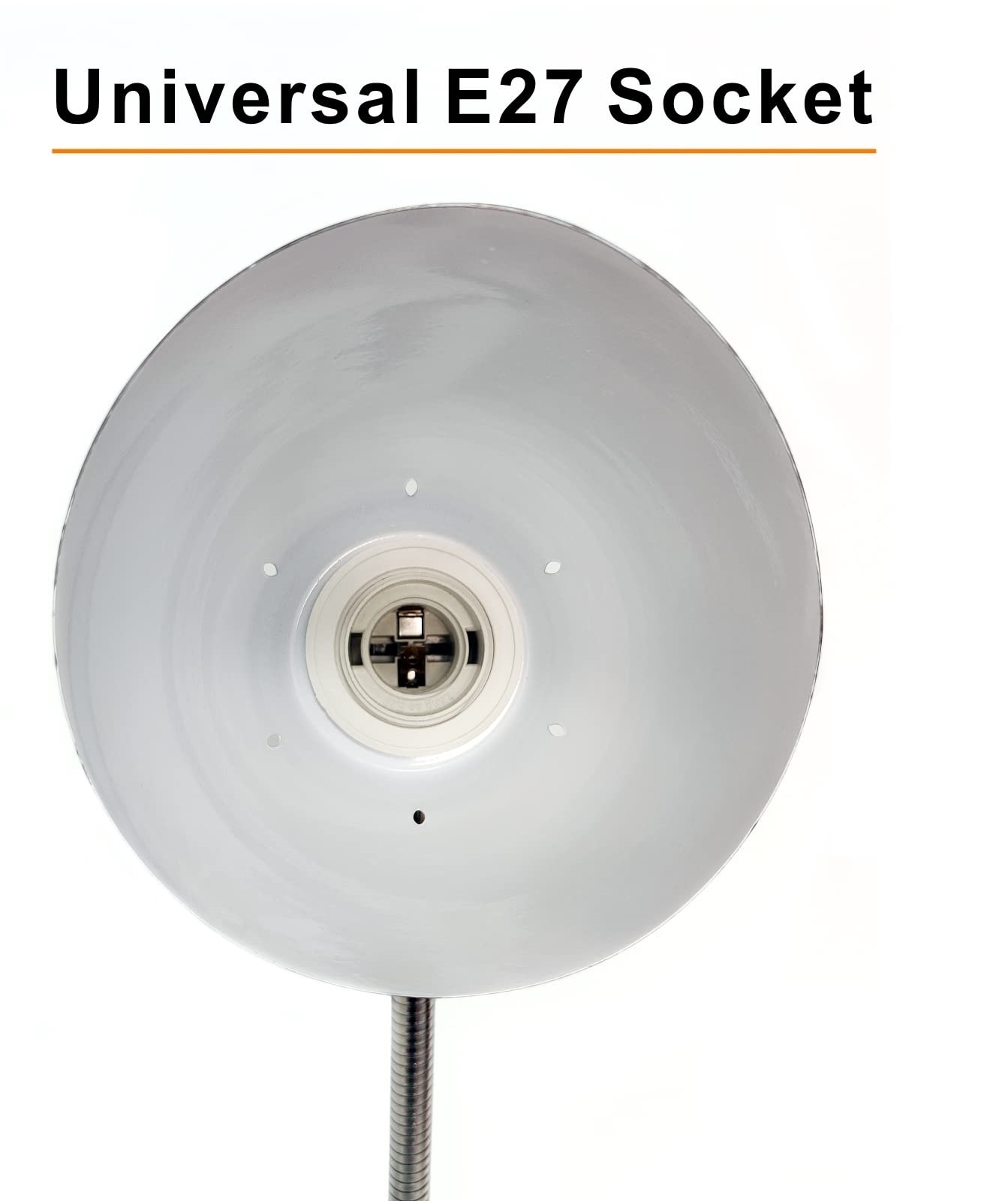 Đèn đọc sách để bàn Plating Black Metal Flexible Gooseneck Desk Lamp