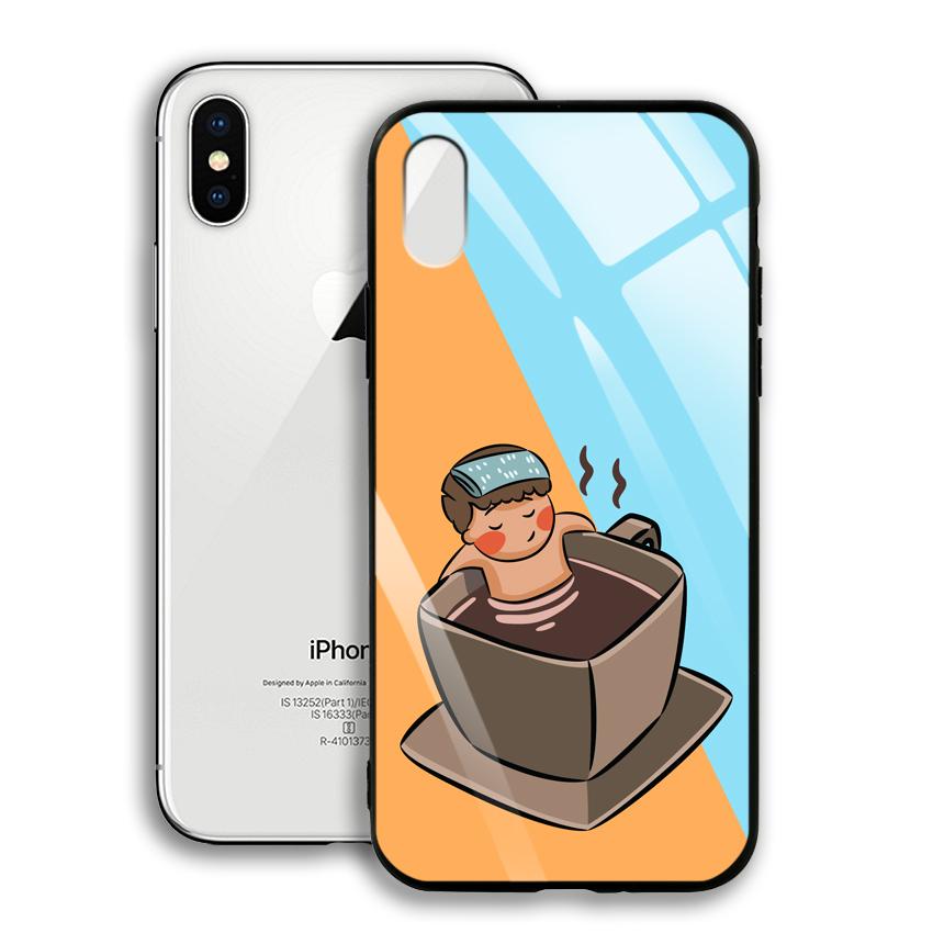 Ốp Lưng Kính Cường Lực cho điện thoại Iphone X / XS - 03005 7896 RELAX02 - Hàng Chính Hãng