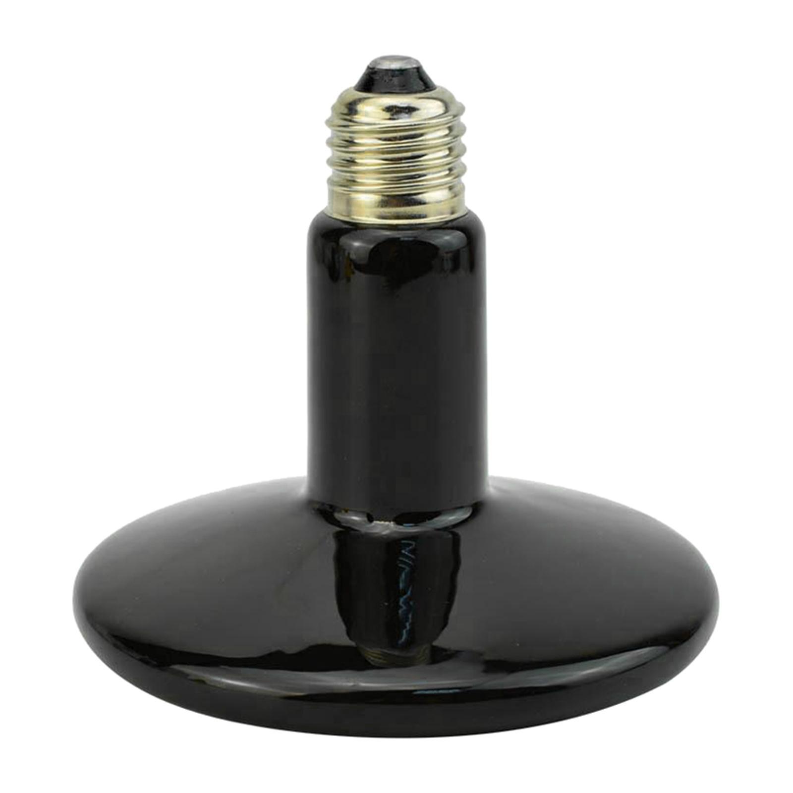 Reptile Heating Lamp Tortoise Heat Bulb Basking Lighting Black 200W
