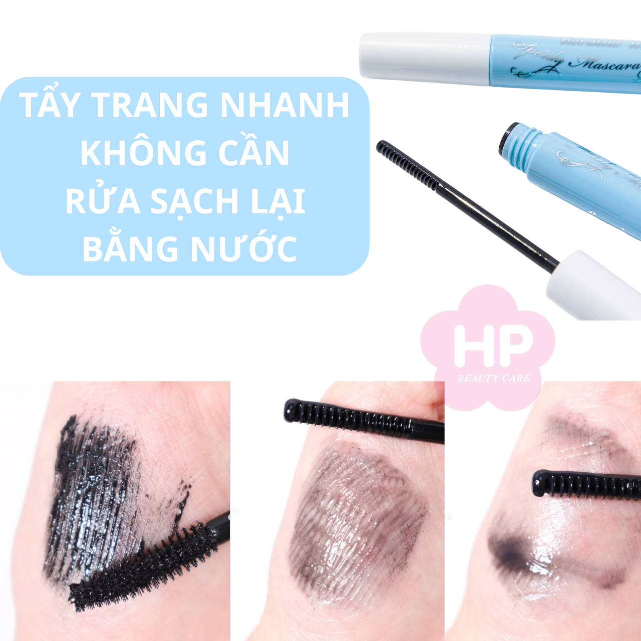 Bản Mini Mascara Tẩy Trang Dành Cho Mi Kissme Heroine Make Speedy Mascara Remover 4 mL