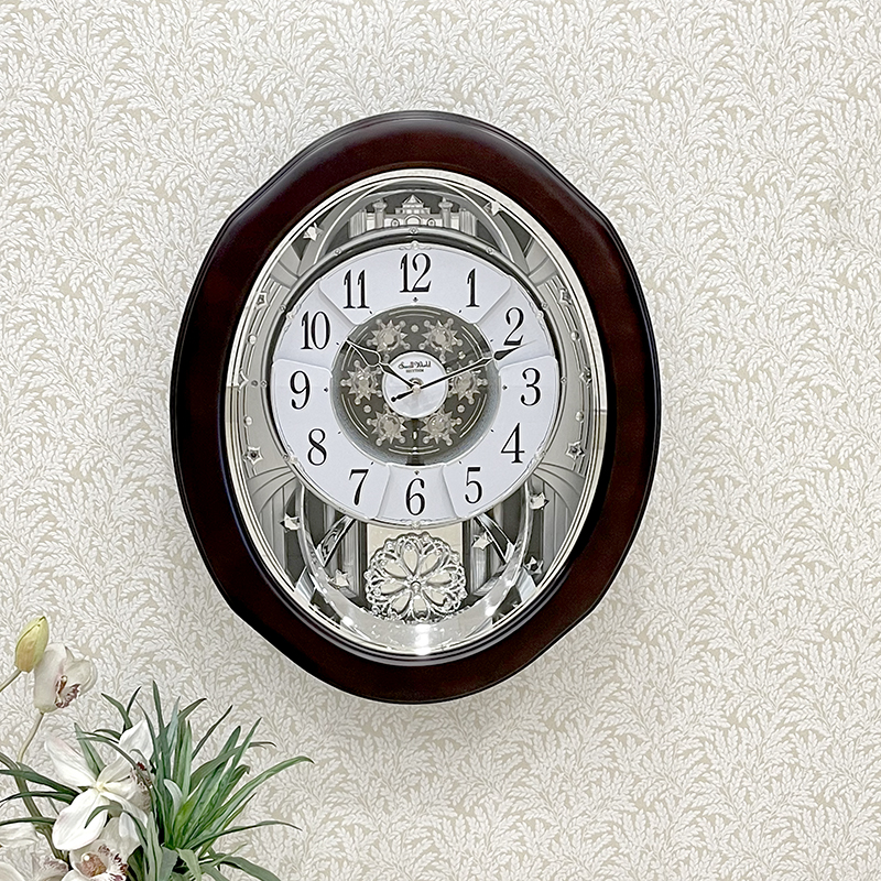 Đồng hồ treo tường Nhật Bản RHYTHM Magic Motion 4MH869WD06, Kt 43.0 x 53.0 x 13.0cm, 4kg, dùng PIN