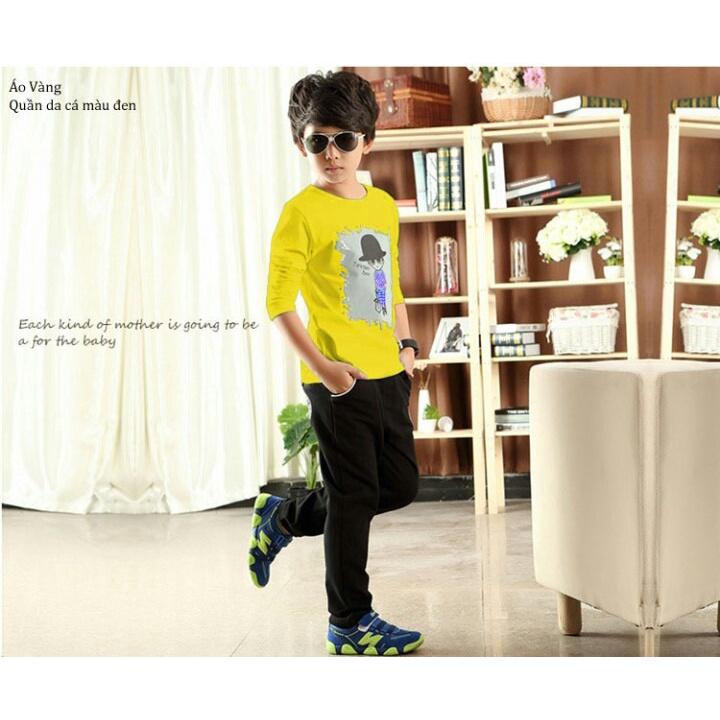 Thời trang trẻ em - Bộ quần áo dài tay cho bé trai, bé gái, mặc ấm khi trời trở lạnh - SockiMall