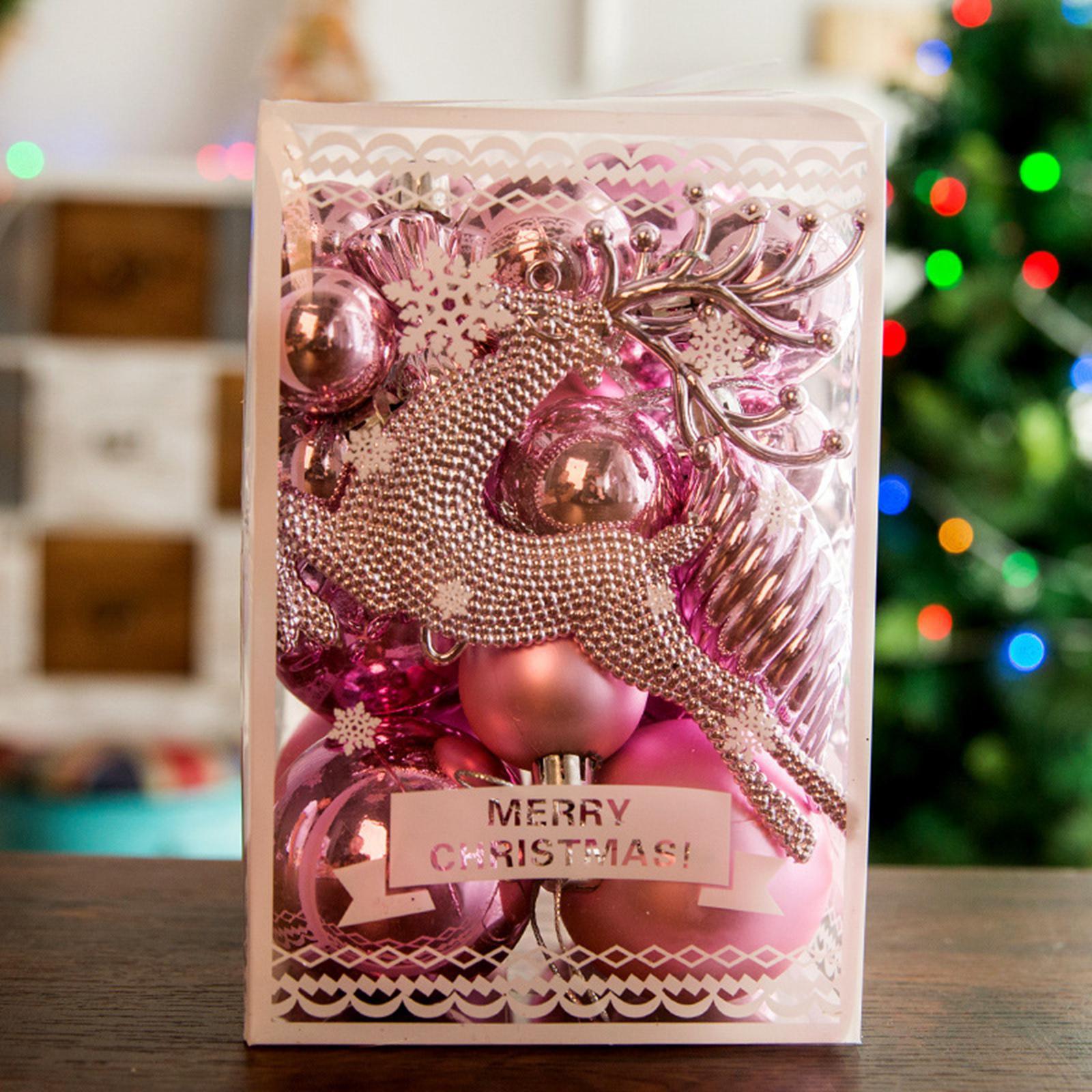 130Pcs Christmas Tree Ornaments Baubles for Home Decoration
