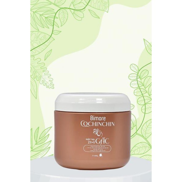 Mặt nạ Gấc 21in1_Hũ 21 miếng.Dưỡng da trắng sáng, đều màu, làm dịu da cháy nắng, ngừa lão hóa.