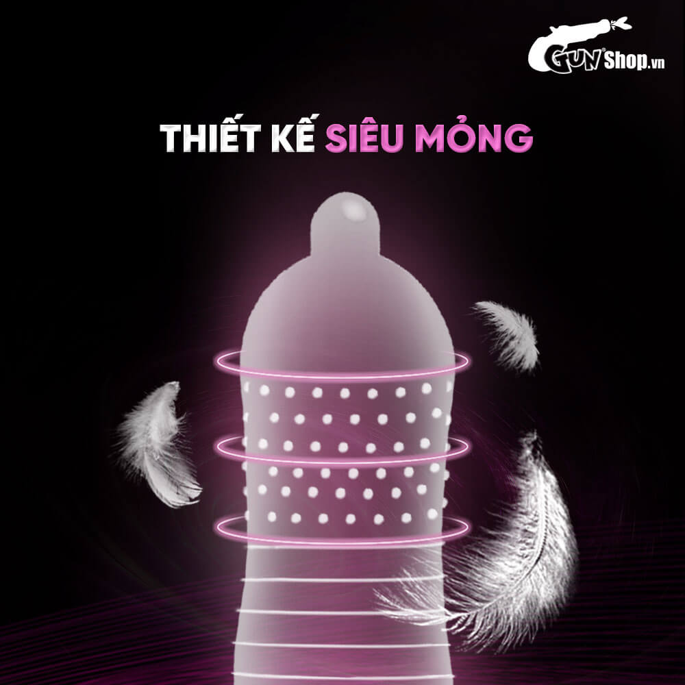 Bao cao su Shell Play Choker 6 tính năng - Hộp 10 cái  + 1 Play Box Choker
