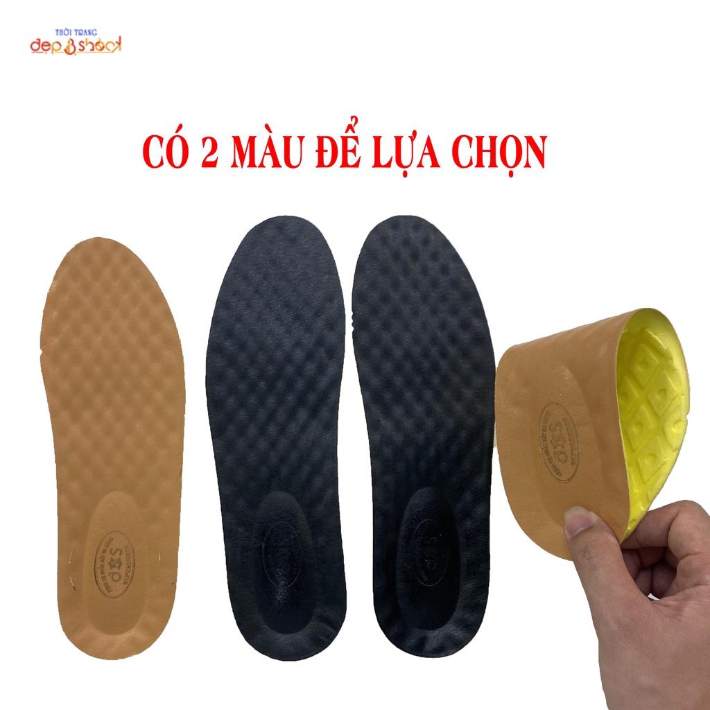 Miếng lót giày nam chống rộng cao cấp, êm chân và thoáng khí giúp tăng chiều cao Đẹp &amp; shock