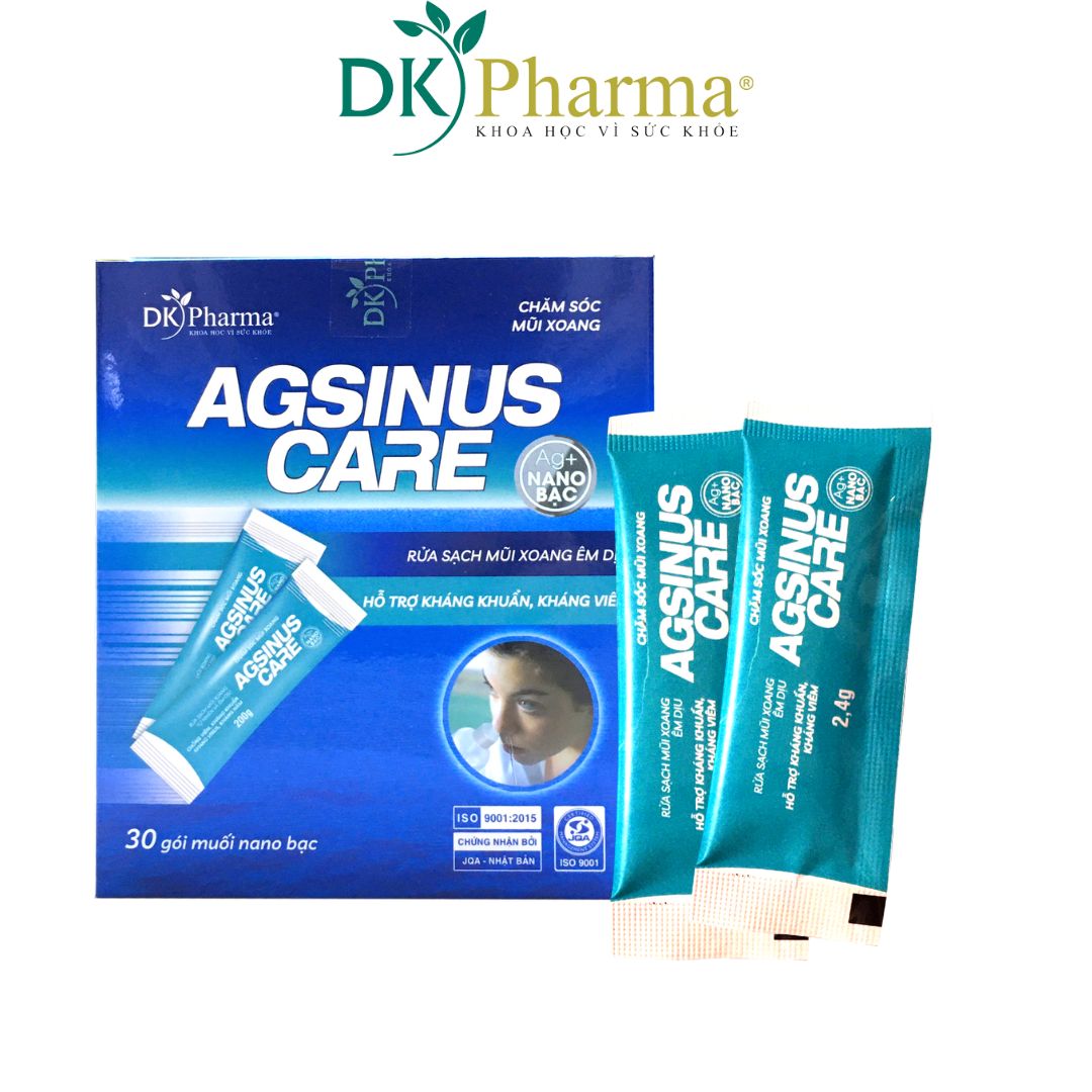 DUNG DỊCH VỆ SINH MŨI AGSINUS DKpharma hộp 30 gói