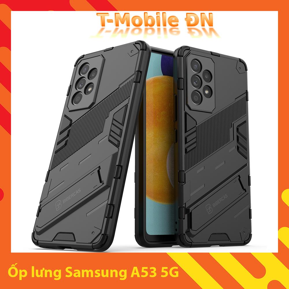 Ốp lưng cho Samsung A53 5G, Ốp chống sốc Iron Man PUNK cao cấp kèm giá đỡ cho Samsung A53 5G