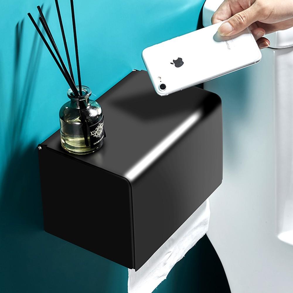 Hộp Đựng Giấy Vệ Sinh Phong Cách Bắc Âu, Nhôm Cao Cấp Sơn Tĩnh Điện Chống Gỉ
