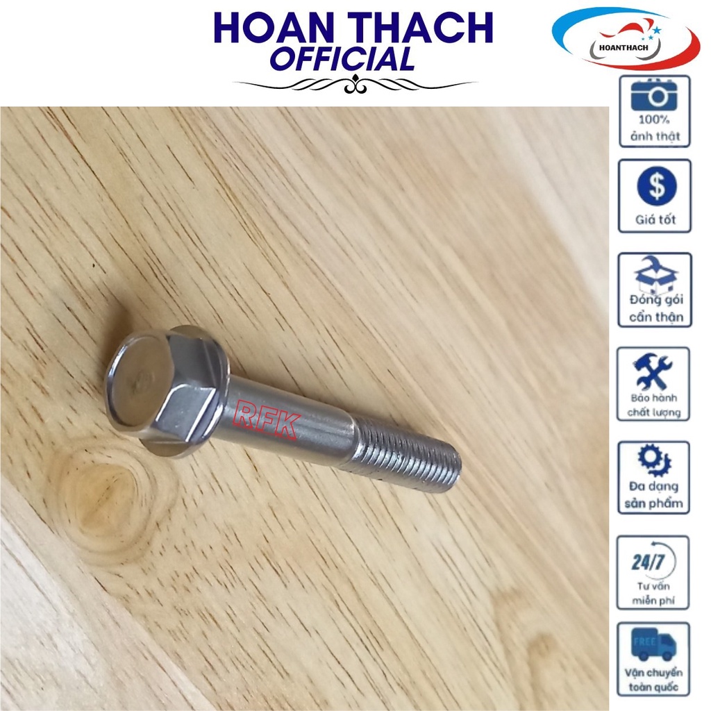 Bu lông 8L50 bát giữ Pô tay ga honda, chính hãng HOANTHACH 958010805002