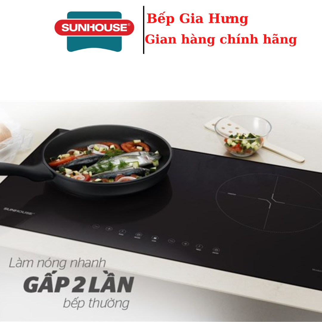 BẾP ĐÔI ĐIỆN TỪ SUNHOUSE SHB8100- Hàng chính hãng