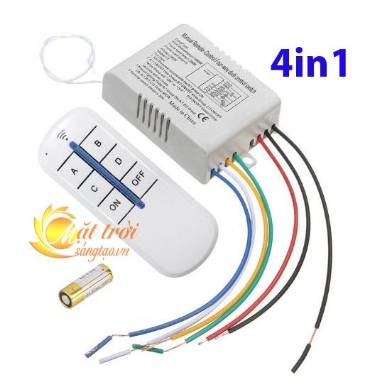 Công tắc điều khiển từ xa RF 4 cổng