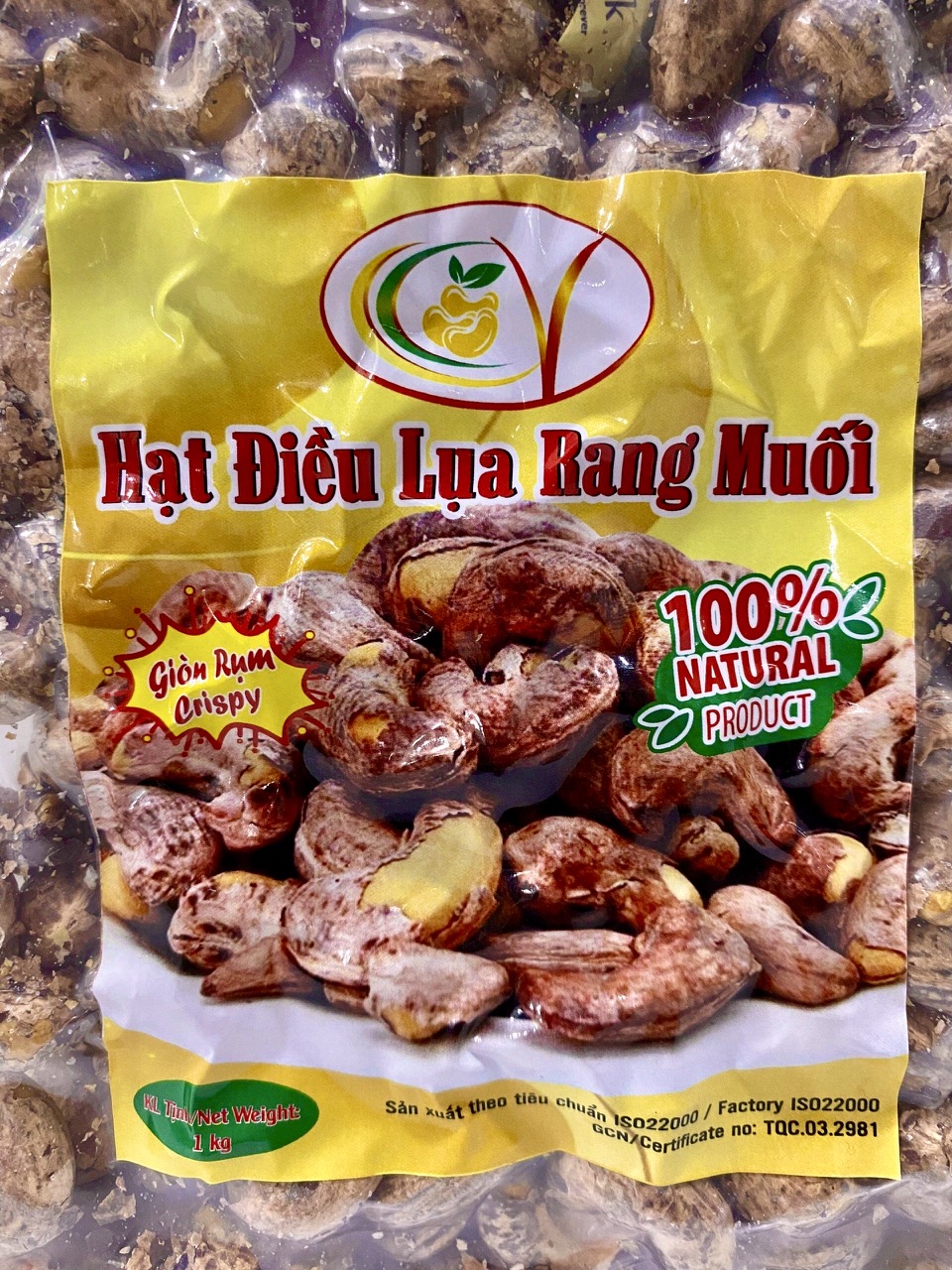 Hạt Điều Lụa Rang Muối | Túi 1kg Hút Chân Không | Đặc Sản Bình Phước