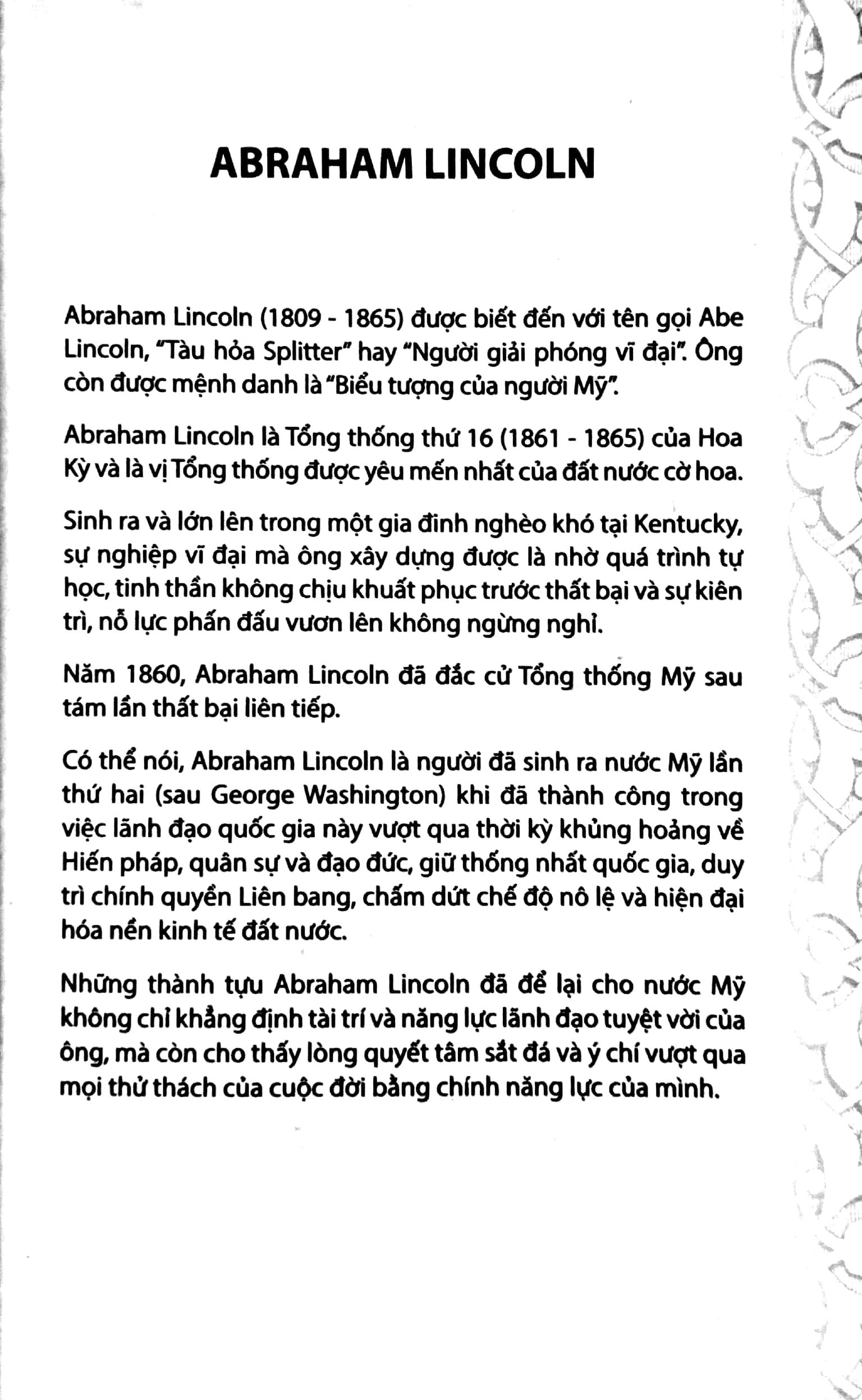 30s Abraham Lincoln Thay Đổi Bạn Mỗi Ngày